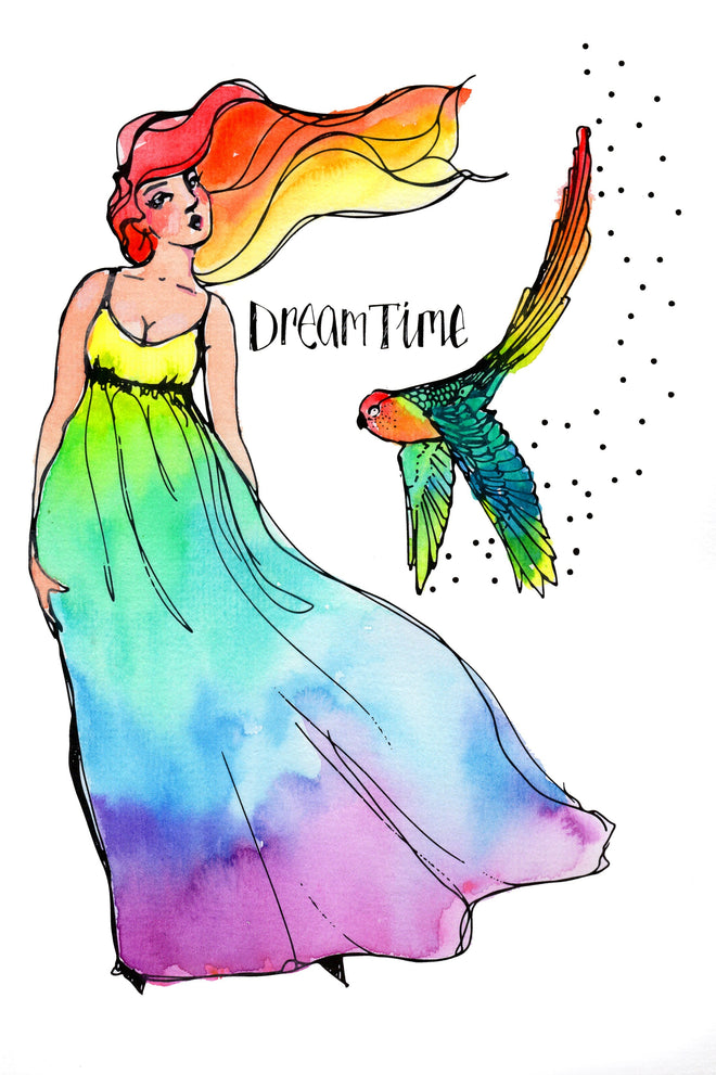 Creative Expressions Jane Davenport Dream Time 6 in x 8 in Clear Stamp Set