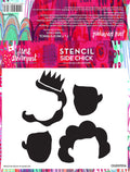 Creative Expressions Jane Davenport SideChick 7 in x 7 in Stencil