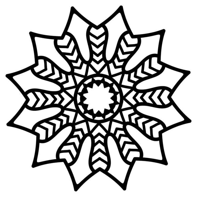 Creative Expressions Mask Chevron Mandala