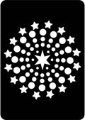 Creative Expressions Mini Stencil Shooting Stars