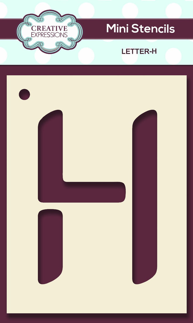 Mini Stencil Upper Case Letter