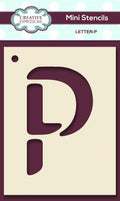 Mini Stencil Upper Case Letter