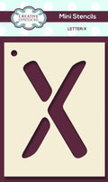 Mini Stencil Upper Case Letter