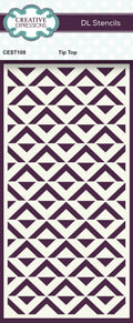 Creative Expressions Tip Top DL Stencil 4 in x 8 in (10.0 x 20.3 cm)