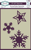 Creative Expressions Snowflake Sparkle Companion Colouring Stencil 6 in x 8 in