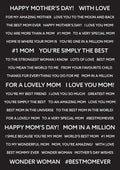 Creative Expressions Wordies Sentiment Sheets - Best Mom Pk 4 6 in x 8 in
