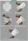 CrafTreat 3D Fold Shapes - Shadow Box White - Rectangle 4pcs