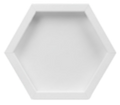 CrafTreat 3D Fold Shapes - Shadow Box White - Assorted Shapes 3pcs
