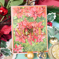 Sparkling Poinsettias Luxury Topper Set