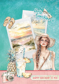 SL Card Making Pad Summer Celebration Essentials 14 Sheets