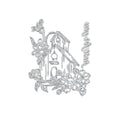 GoLetterPress Impression Stamp - Stamp 4 - Just for You Home Floral