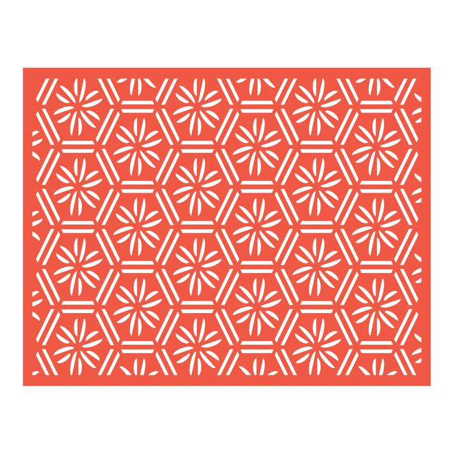 Geometric Floral Background Cutting Die Set (1pc)