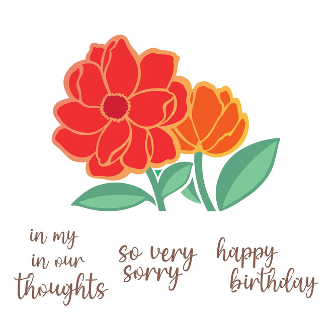 Gorgeous Dahlia Stencil Set (4pc)