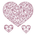 Geometric Hearts Cutting Die Set (3pc)
