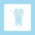 Stencil A6 For Magnetic Colour Set Christmas Time Angel