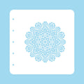 Stencil A6 For Magnetic Colour Set Christmas Time Mandala