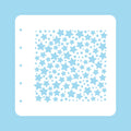 Stencil A6 For Magnetic Colour Set Christmas Time Stars and Dots