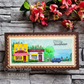 Creative Expressions Sue Wilson Village Scenes 4 in x 6 in Stamp Set