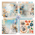 3Quarter Designs Cerulean Score 8x8 Paper Pack