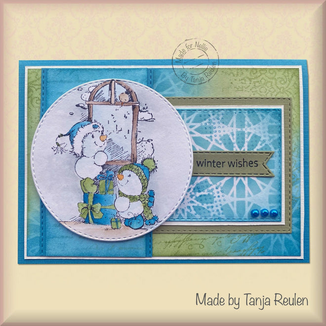 Nellie's Choice Clear Stamp Christmas Time - Present Delivery