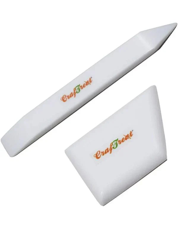 Craftreat Teflon Bone Folder Set - Large and Ergo Square - 2 Pcs