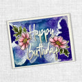 Tall Script Words Happy Birthday Metal Cutting Die 26101
