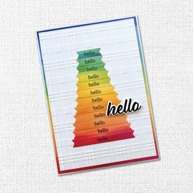 Sentiment Banner Strips Metal Die 34392