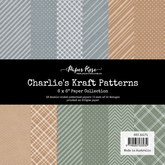 Charlie's Kraft Patterns 6x6 Paper Collection 33171