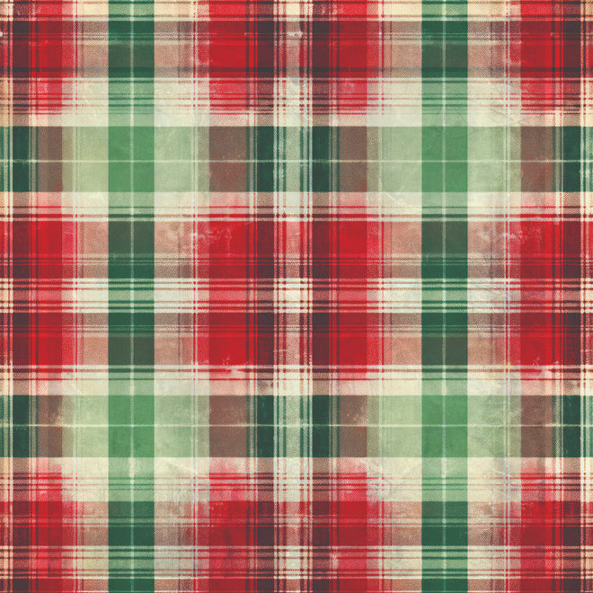 Creative Expressions Taylor Made Journals Christmas Plaid 8 in x 8 in Paper Pad