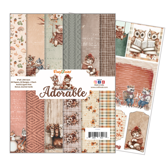 CrafTreat Paper Pad - Adorable 6"x8"