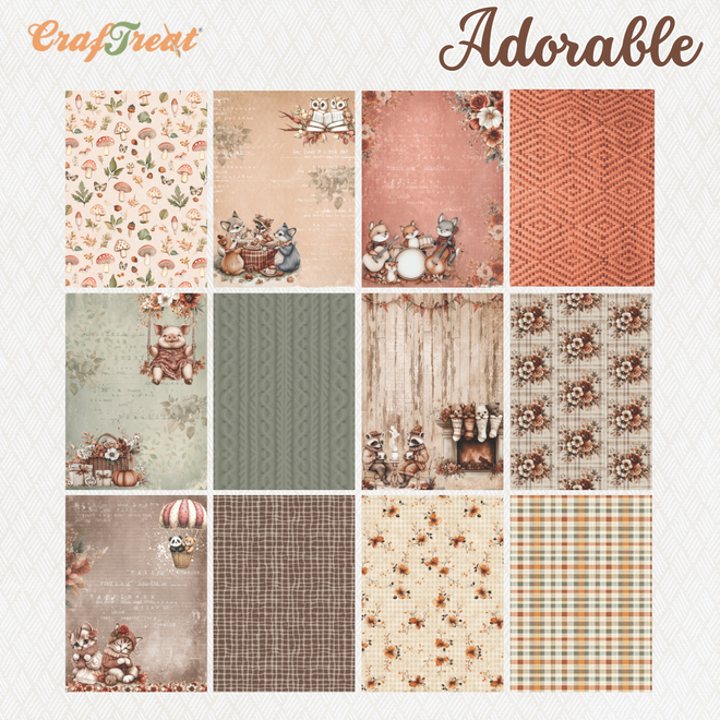 CrafTreat Paper Pad - Adorable 6"x8"