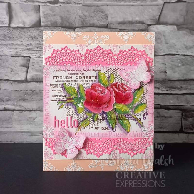 Creative Expressions Sam Poole Shabby Basics Shabby Butterflies Craft Die