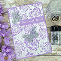 Creative Expressions Enamoured Roses 5 1/2 in x 3 3/4 in Pre-Cut Rubber Stamp
