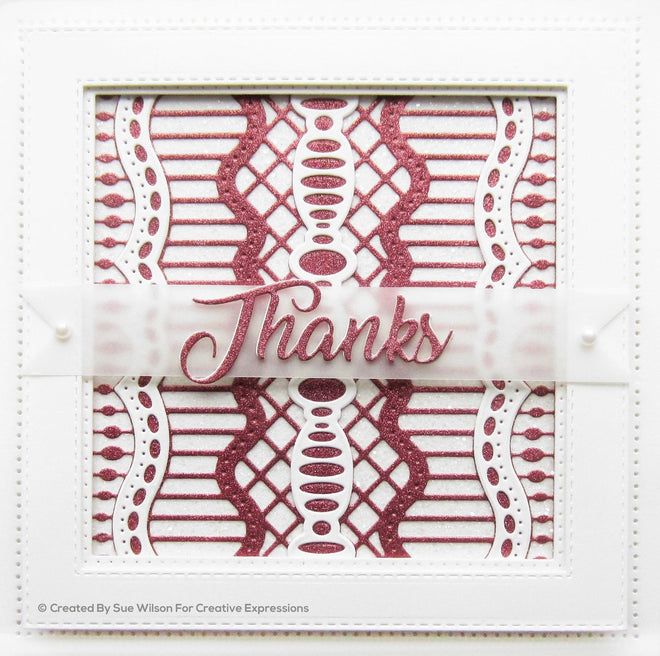 Sue Wilson Endless Options Theresa Background Craft Die