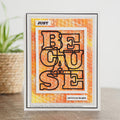 Sue Wilson Big Bold Words Because Craft Die & Stamp Set