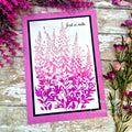 Creative Expressions Foxglove Garden 4 in x 6 in Pre Cut Rubber Stamp