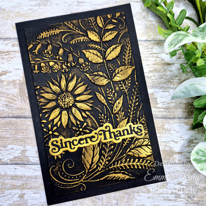 Creative Expressions Sunshine Serenade Companion Colouring Stencil 6 in x 8 in Set of 2