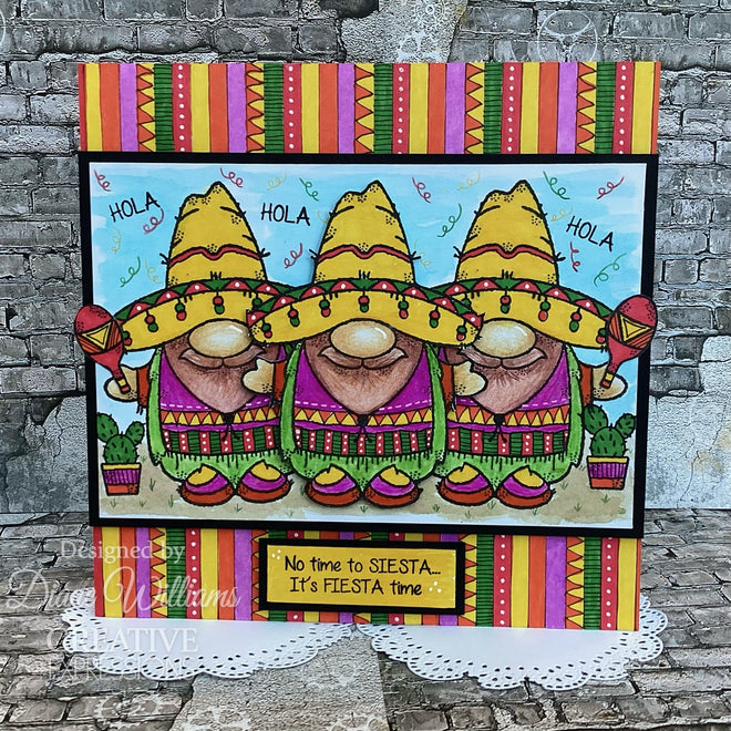 Woodware Clear Singles Fiesta Time 4 in x 6 in Stamp Set