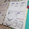 Creative Expressions Helen Colebrook Planner Icons 6 in x 4 in Clear Stamp Set