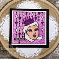 Creative Expressions Jane Davenport SideChick 7 in x 7 in Stencil