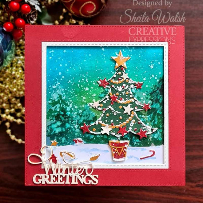 Creative Expressions Paper Cuts Festive Christmas Tree Craft Die