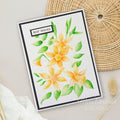 Creative Expressions Daffodil Dreams Companion Colouring Stencil 6 in x 8 in Set of 2
