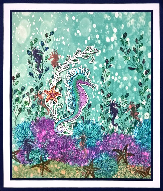 Pink Ink Designs Seas The Day 6 in x 8 in Clear Stamp Set