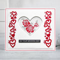 Creative Expressions Sue Wilson Slimline Anniversary Hearts Craft Die