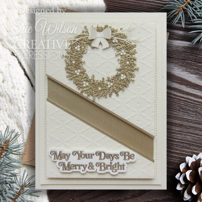 Creative Expressions Sue Wilson Festive Build A Wreath Craft Die