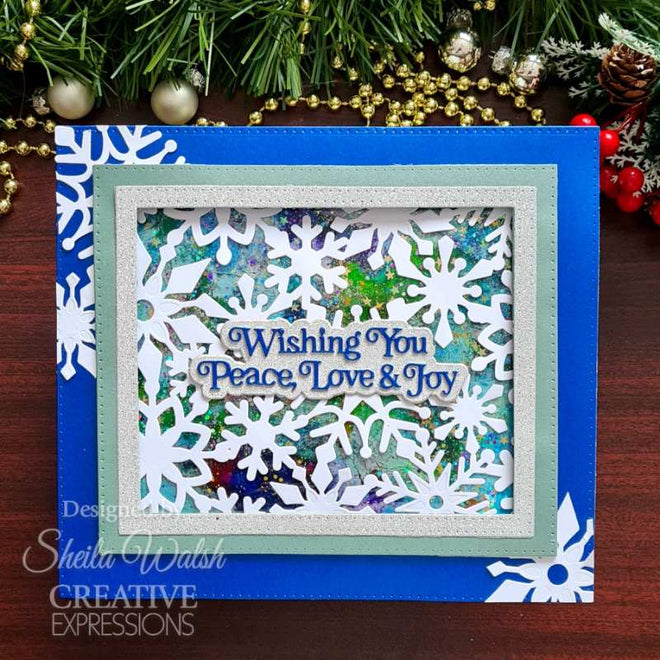 Creative Expressions Sue Wilson Festive Snowflake Floating Frame Craft Die
