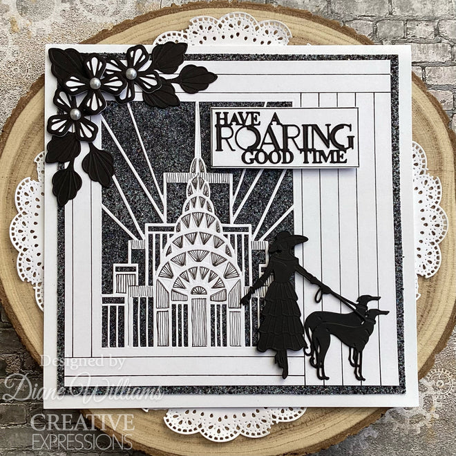 Creative Expressions Sue Wilson Mini Expressions Art Deco Have A Roaring Good Time Craft Die