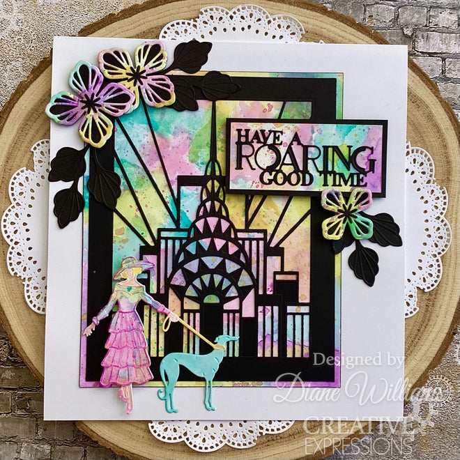 Creative Expressions Sue Wilson Mini Expressions Art Deco Have A Roaring Good Time Craft Die