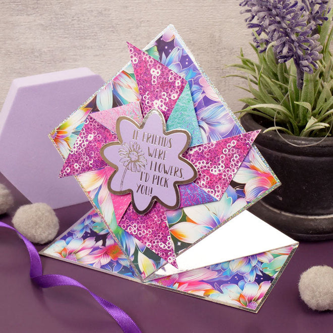 Duo Design Paper Pads - Iridescent Rainbow & Sparkling Sequins