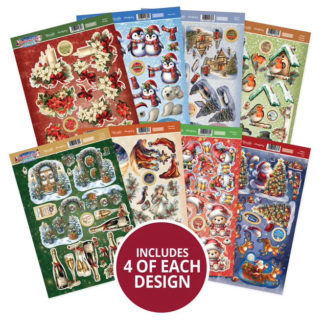 Christmas Time Is Here Decoupage Topper Collection